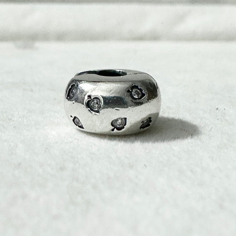 Pandora Sterling Silver Fall Leaves Clips  Retired